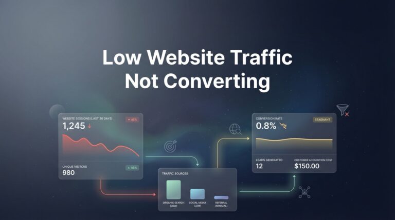How to Fix Low Website Traffic That's Not Converting: A Step-by-Step Diagnostic Guide