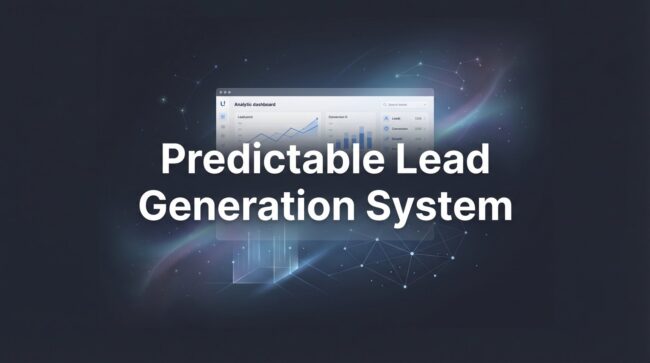 Build A Predictable Lead Generation System That Works