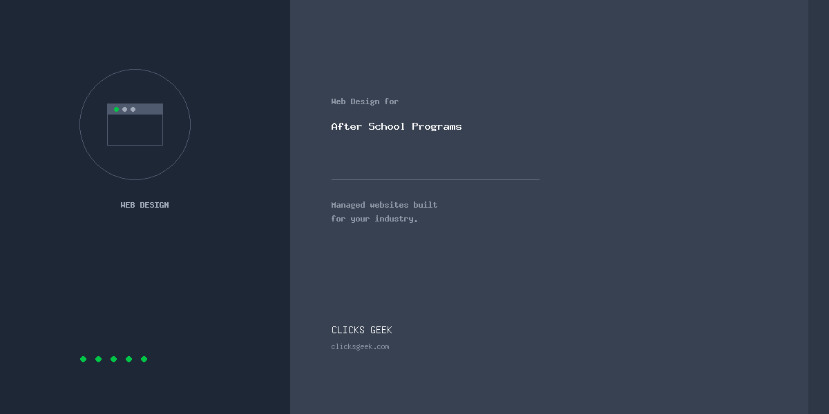 Web Design for After School Programs | Clicks Geek