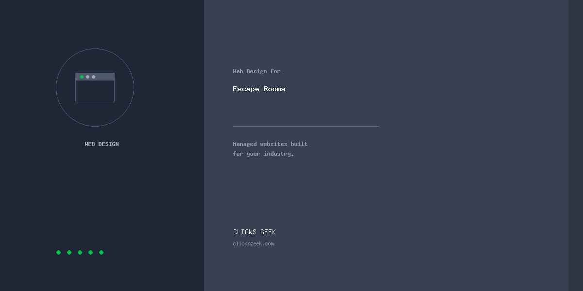 Web Design for Escape Rooms | Clicks Geek
