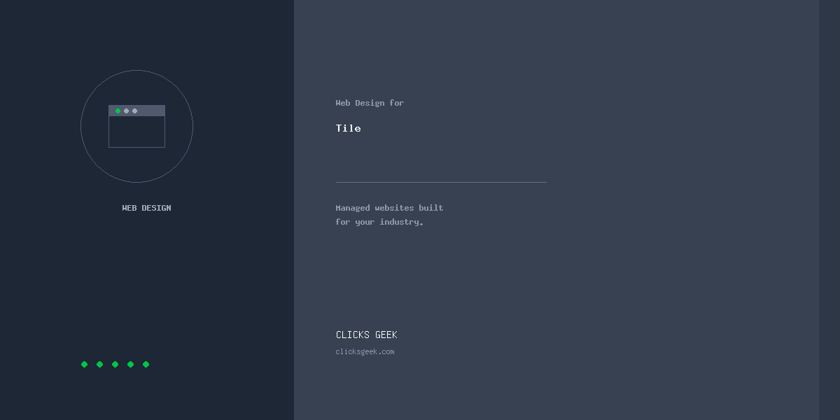 Website Tile Examples Web Design for Tile Installers | Clicks Geek