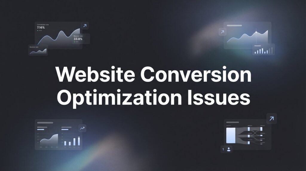 Website Conversion Optimization Issues: Why Your Traffic Isn't Turning Into Customers