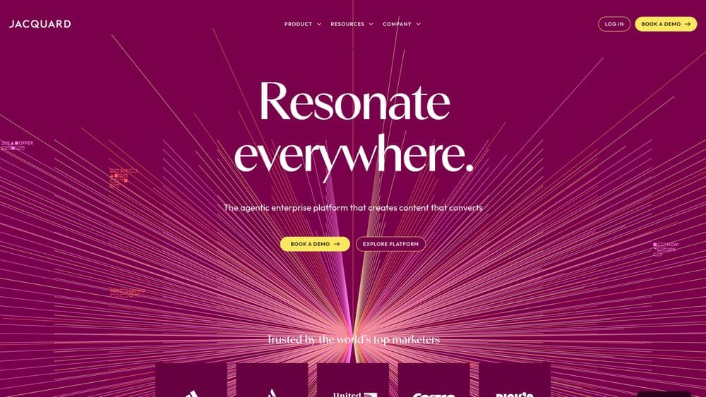 Screenshot of Phrasee website