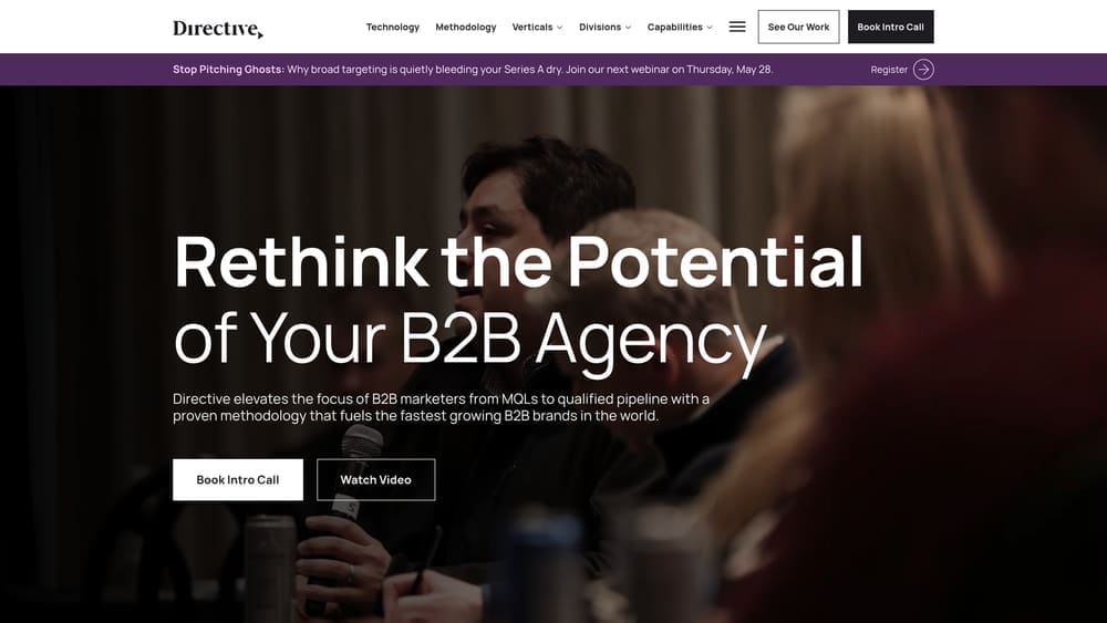 Screenshot of Directive Consulting website