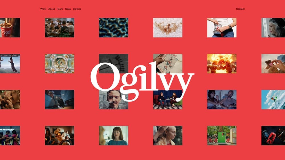 Screenshot of Ogilvy website