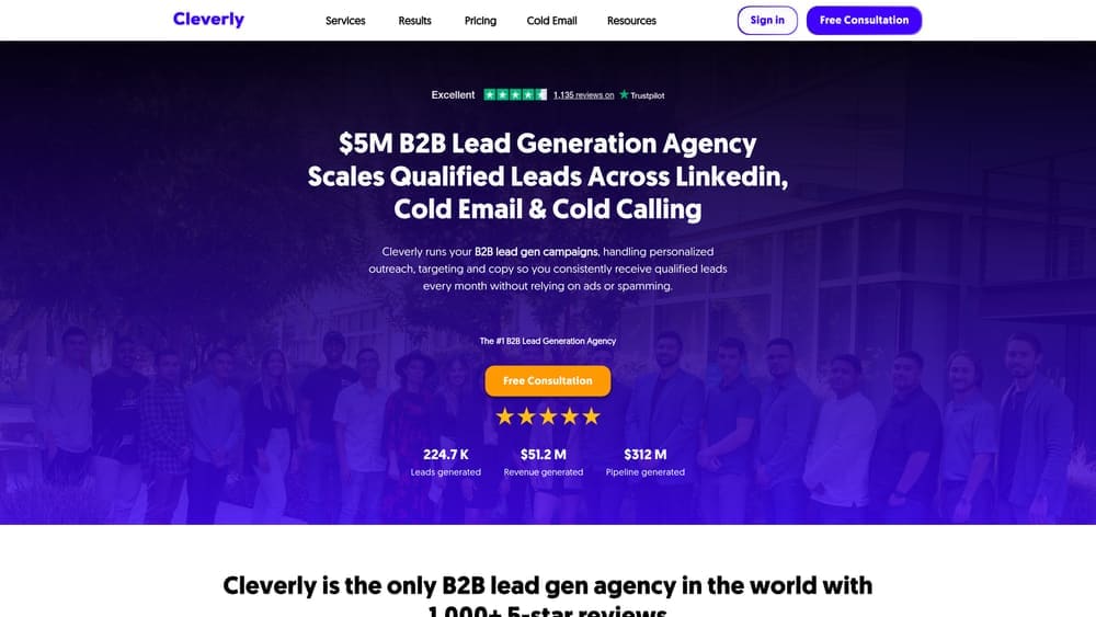 Screenshot of Cleverly website
