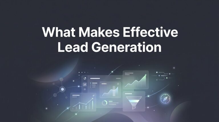 What Makes Effective Lead Generation? The Core Elements That Actually Drive Revenue