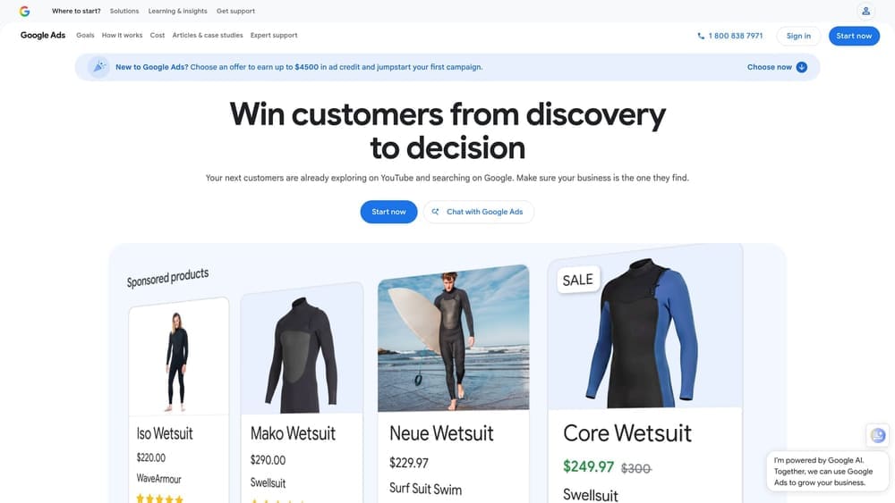 Screenshot of Local Services Ads website