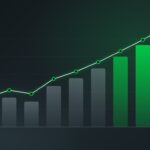 Bar chart with a rising green trend line, representing local service business advertising statistics